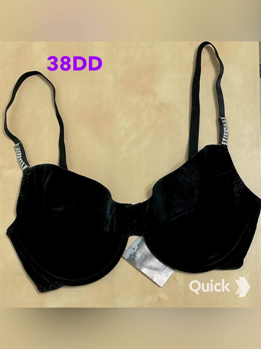38DD - NWT Ann Summers Plunge Velvet Bra